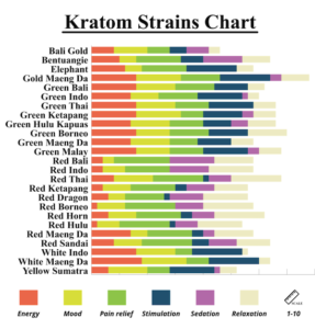 Kratom Strains Chart: A Guide to Kratom Strains and Their Effects